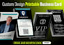 design clickable digital business card or physical card